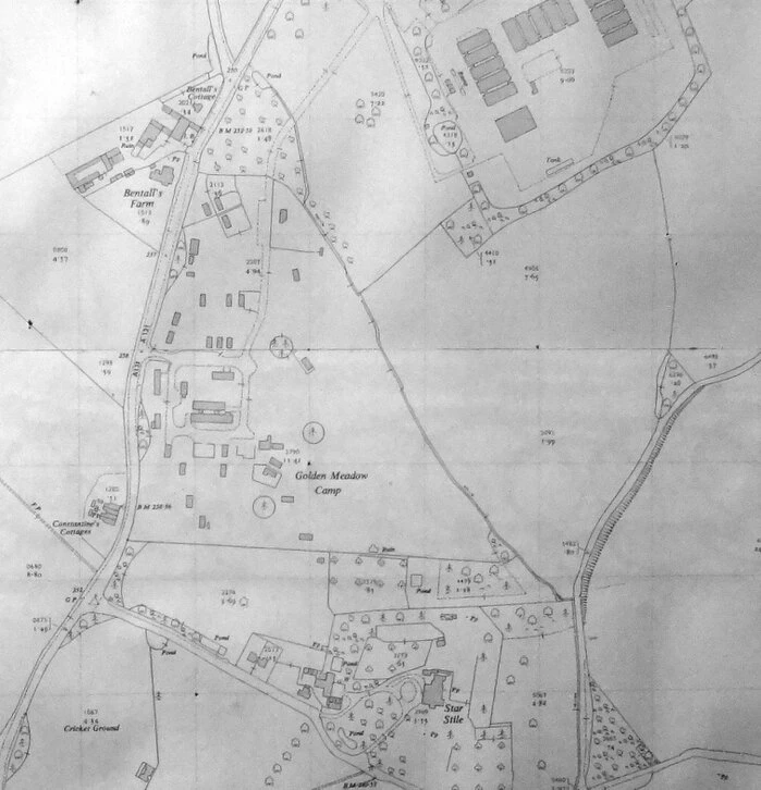 Map of Golden Meadow Camp